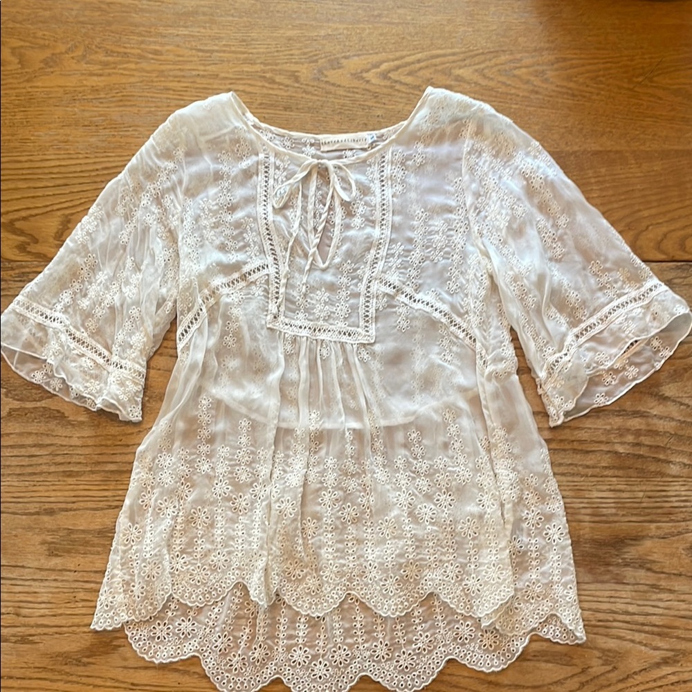 Johnny Was 4 Love and Liberty Top